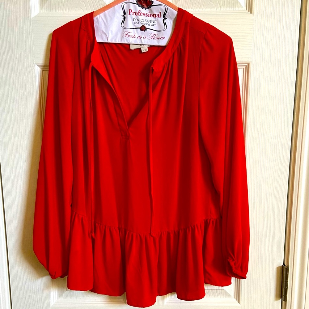 LOFT peplum top